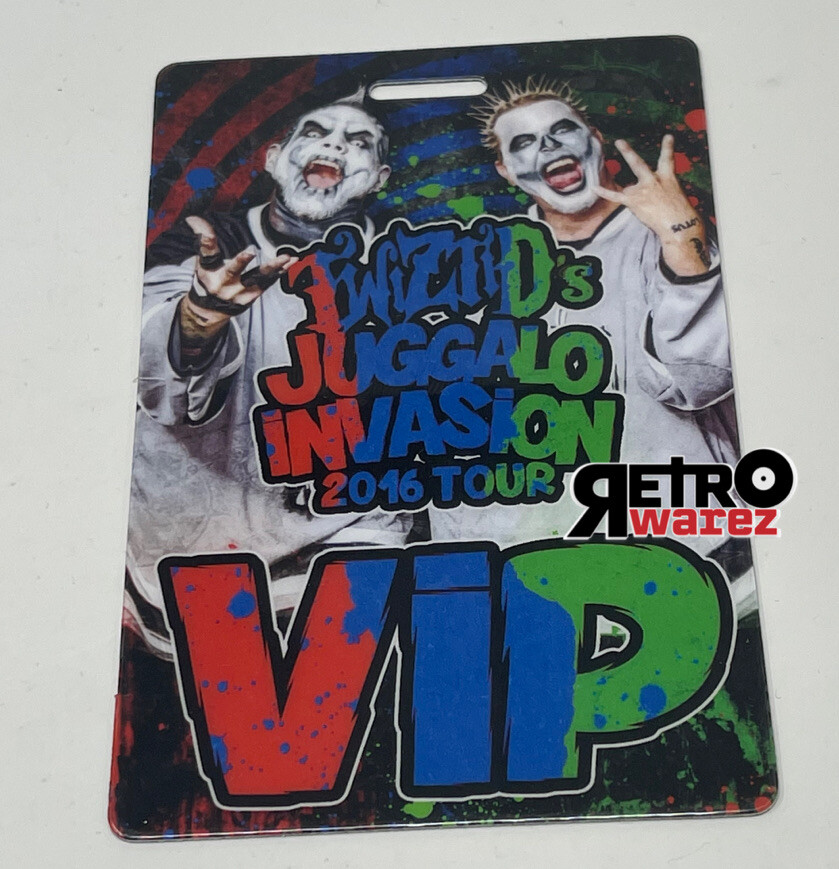 Twiztid - juggalo invasion Tour VIP Pass insane clown posse￼ Canada ￼backstage