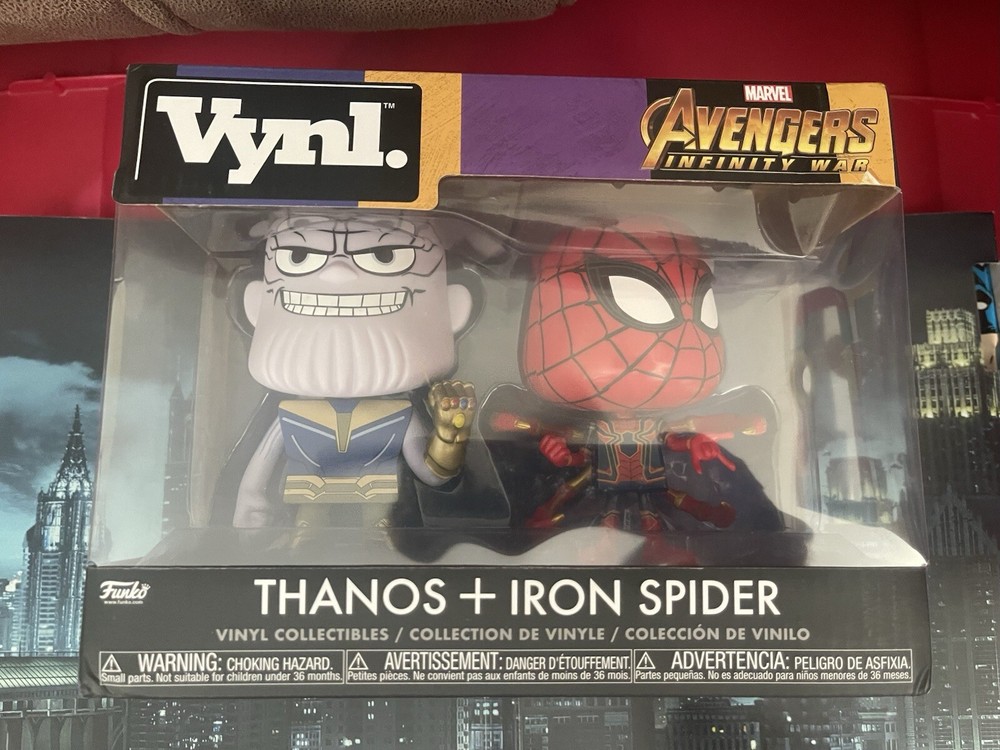 Funko VYNL.: Marvel - Avengers Infinity War-2 Pack-Thanos&Iron Spider
