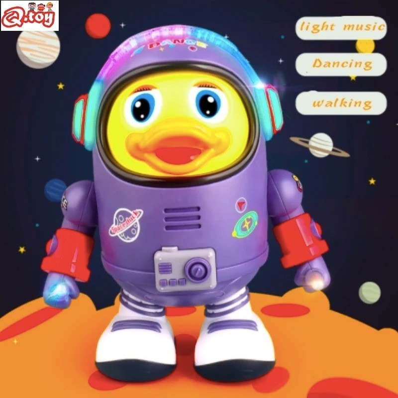 Dancing Space Duck Toy for Kids with Music & Lights – Electric Waddling Fun Gift