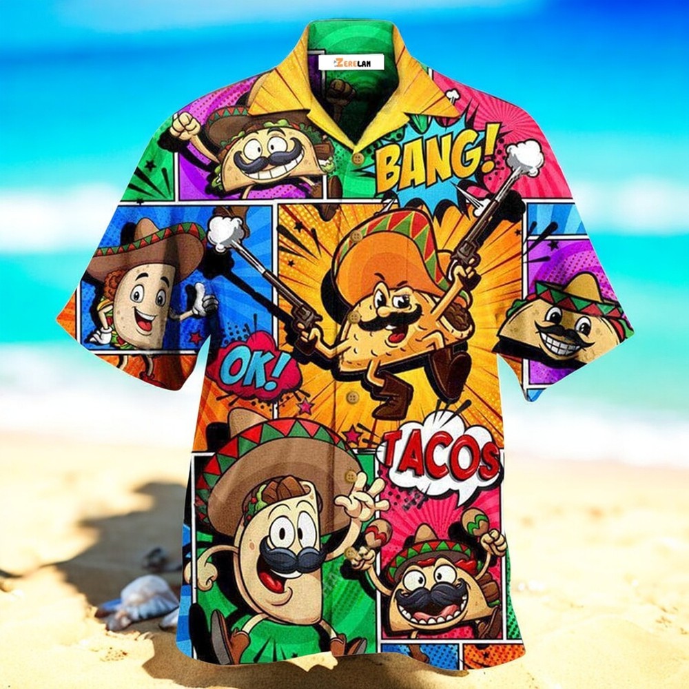 Embrace Love And Tacos With The All You Need OK Hawaiian Shirt For A Vibrant Summer Look