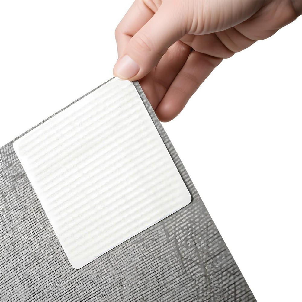 4 PCS Rug Pad Gripper for Hardwood Floors, Non Slip Pads, Under White