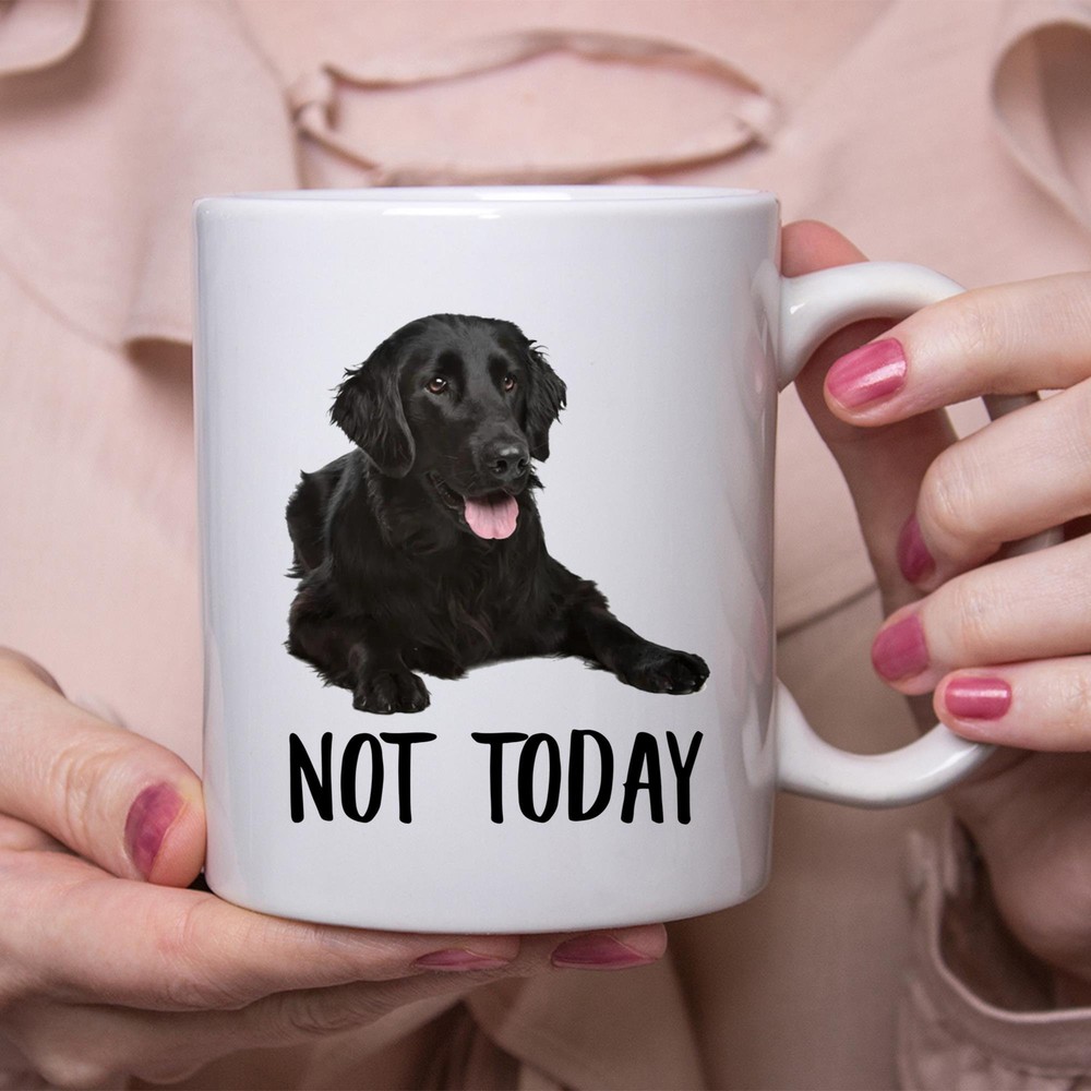 Funny Golden Retriever Black Not Today Dog Mug Lazy Gift For Women Dogs Mom