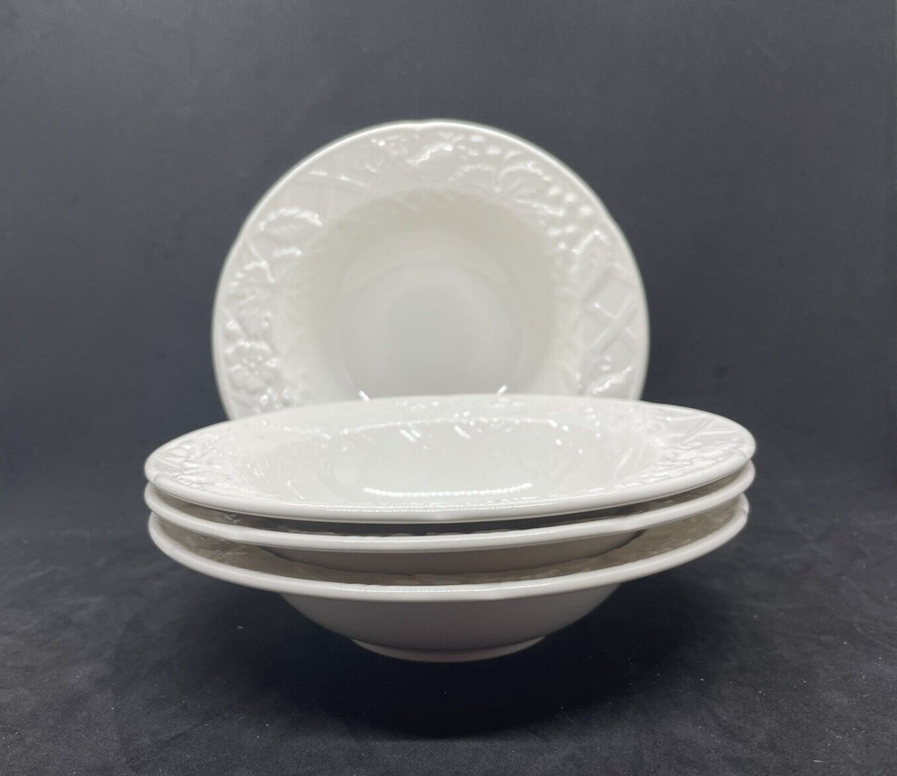 Mikasa English Countryside Rim Fruit Dessert Bowls, Set of 4