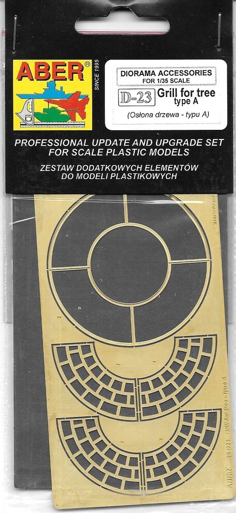 Aber Grill for Tree Type A Diorama Wood Brass Photoetched Detail Kit D23