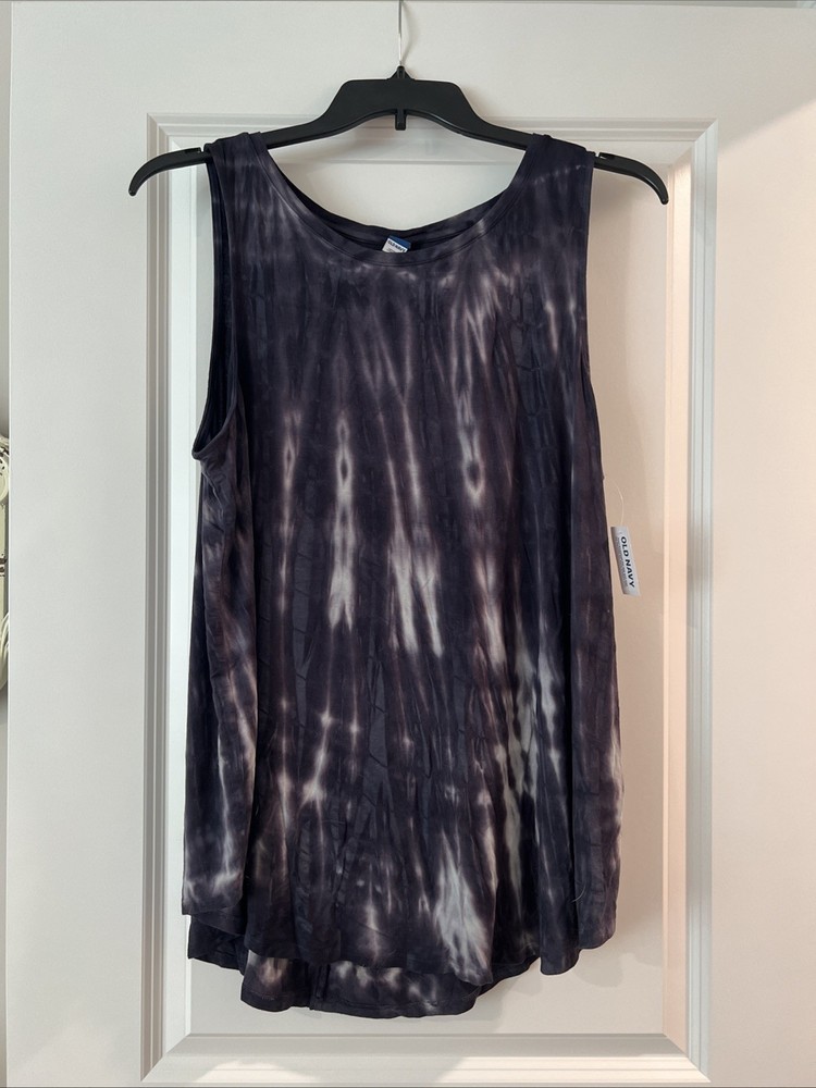 Old Navy Women's Luxe Tank Top Tie Dye Size XL New With Tags