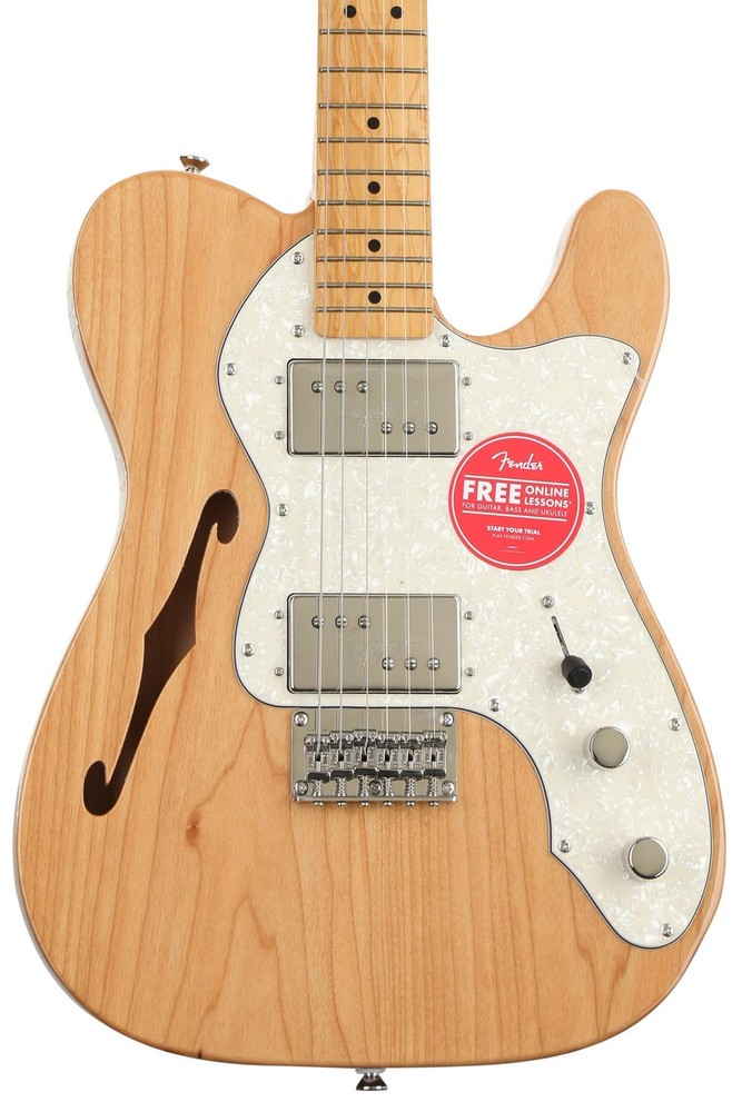 Squier Classic Vibe 70s Thinline Telecaster in Natural Finish  