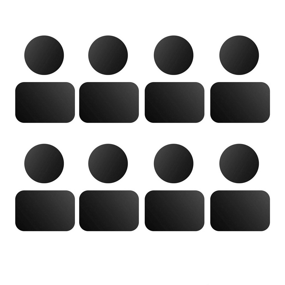 8 Pack Metal Plates Sticker Replace For Magnetic Car Mount Magnet Phone Holder r