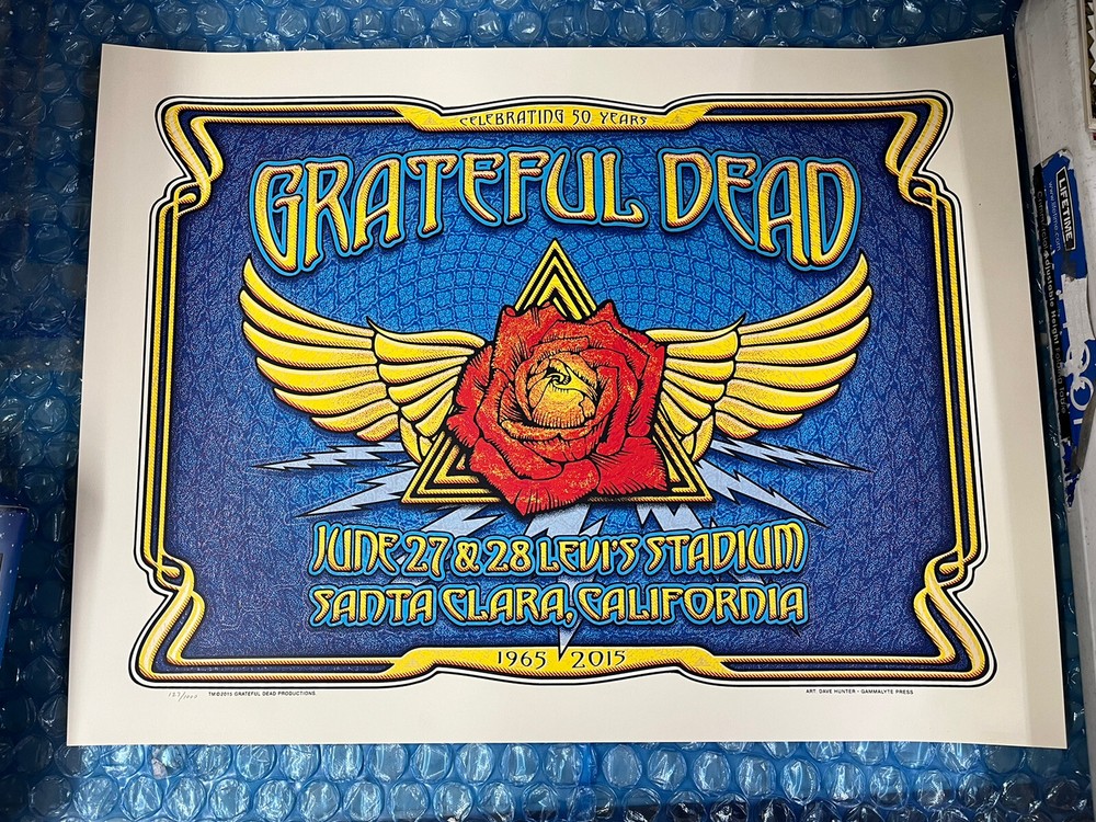 Fare Thee Well 2015 Grateful Dead Santa Clara Poster by Dave Hunter
