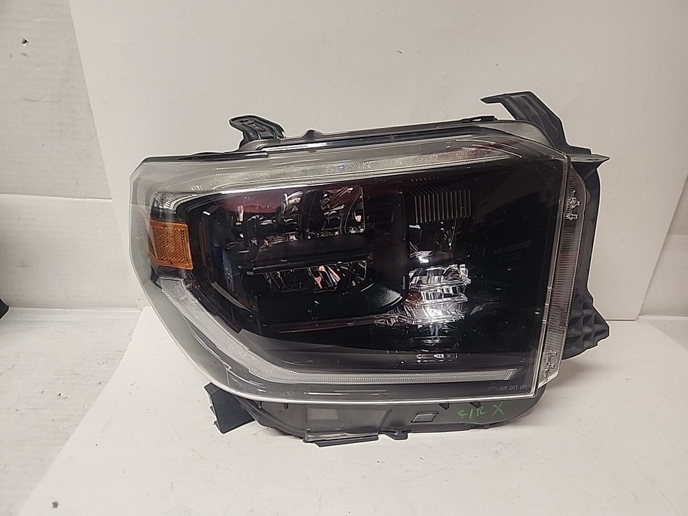 2018-2021 Toyota Tundra Right Passenger LED Headlight with Smoked DRL L302 OEM