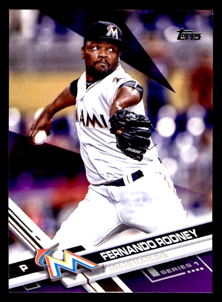2017 Topps Fernando Rodney Toys R Us Purple Border #292 - Miami Marlins