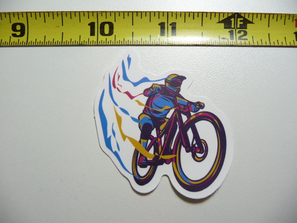 MTB Mountain Bike Color Streams Rider Decal Sticker For Cycling Enthusiasts