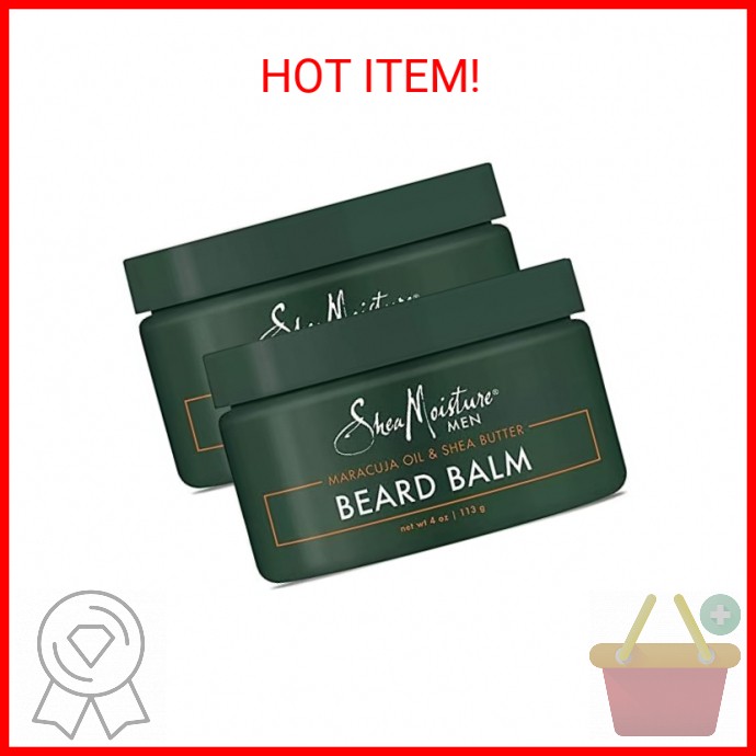 SHEA MOISTURE Mens Beard Balm, All Natural ingredients, Made With Maracuja Infus