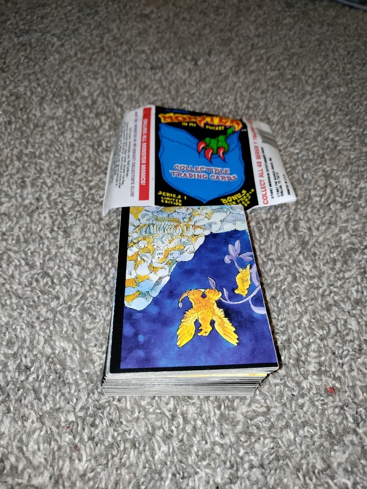 1991 Original Monster In My Pocket Complete Set of 48 cards and 24 Stickers