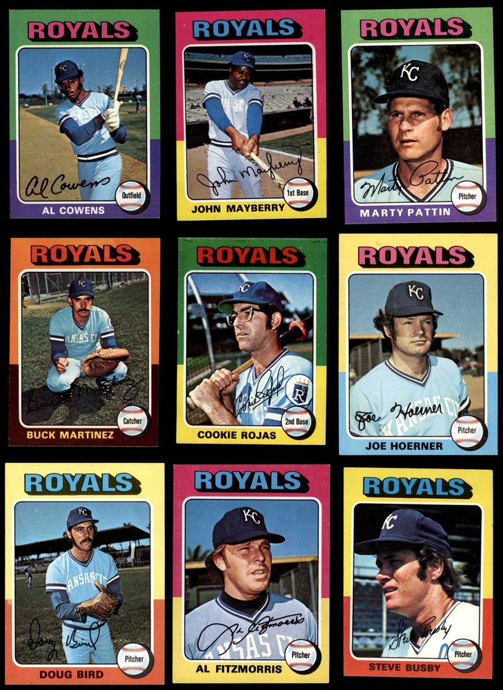 1975 Topps Mini Royals Near Team Set 7 Cards NM 6902163 17 of 26