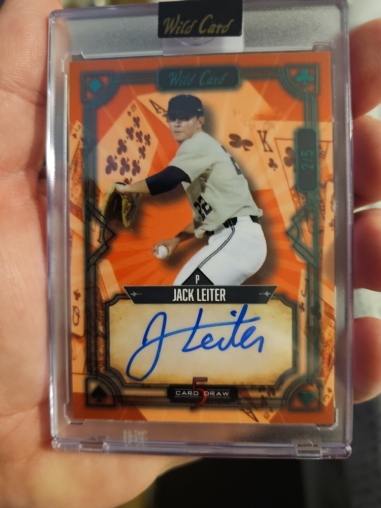 Jack Leiter #2/5 Auto From Wildcard 2023 Rc