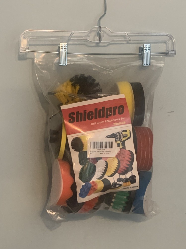 30-Piece Drill Brush Attachment Set - Power Scrubber for All Clean Needs