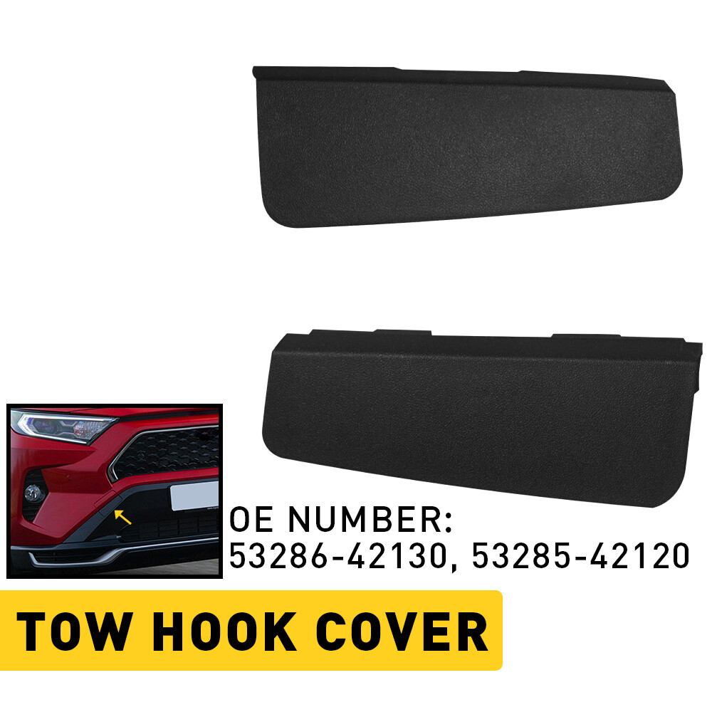 2019-2023 Toyota RAV4 Front Bumper Tow Hook Cover Pair