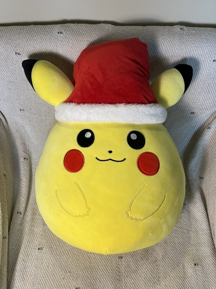 Original Squishmallows Pokemon Santa Hat Pikachu 20