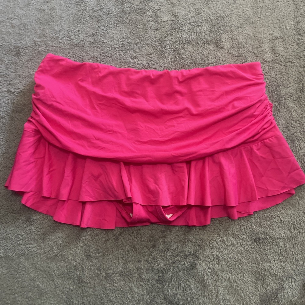 Ralph Lauren Beach Club Solids Ruffle Skirted Hipster Bottoms Size 10