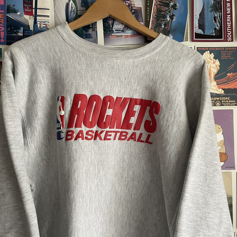 Vintage 90s Houston Rockets basketball nba champion reverse weave sweatshirt Xl.
