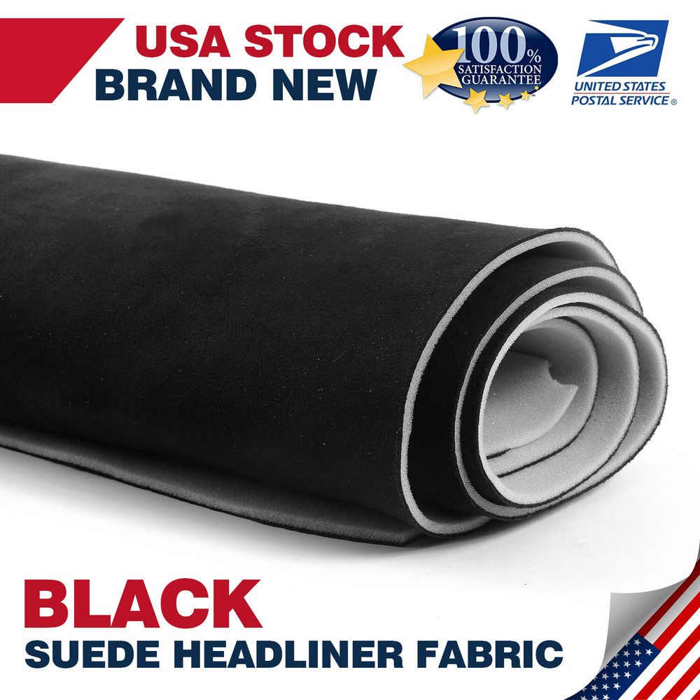 Replace Roof Liner Suede Headliner Fabric Foam Backed for Stability 79