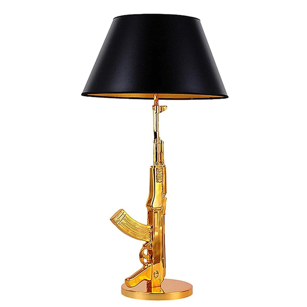 Desk Lamp,Night Light LED Table Lamp,Modern Gold Gun Lights AK47 Decor....