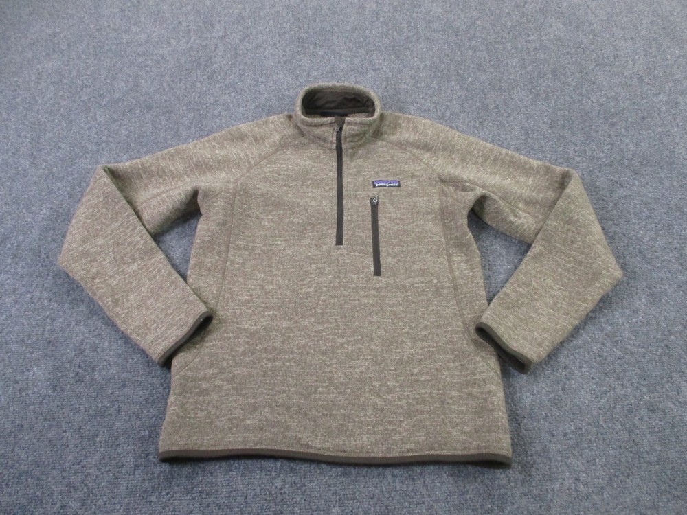 Patagonia Men XS Beige Better Sweater Fleece Jacket for Hiking & Casual Wear