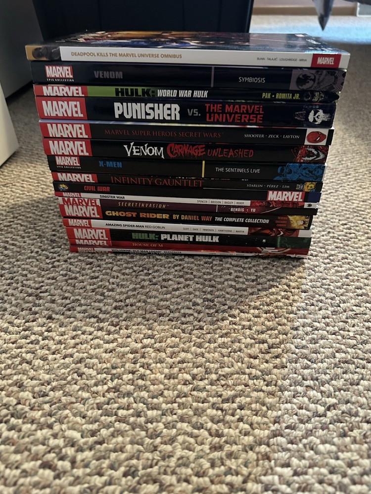 Huge Marvel Trade Paper Back Lot
