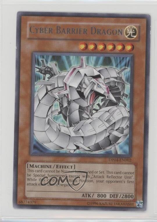 Cyber Barrier Dragon Unlimited Rare YuGiOh Zane Truesdale Duelist Pack 2007 DP12-image