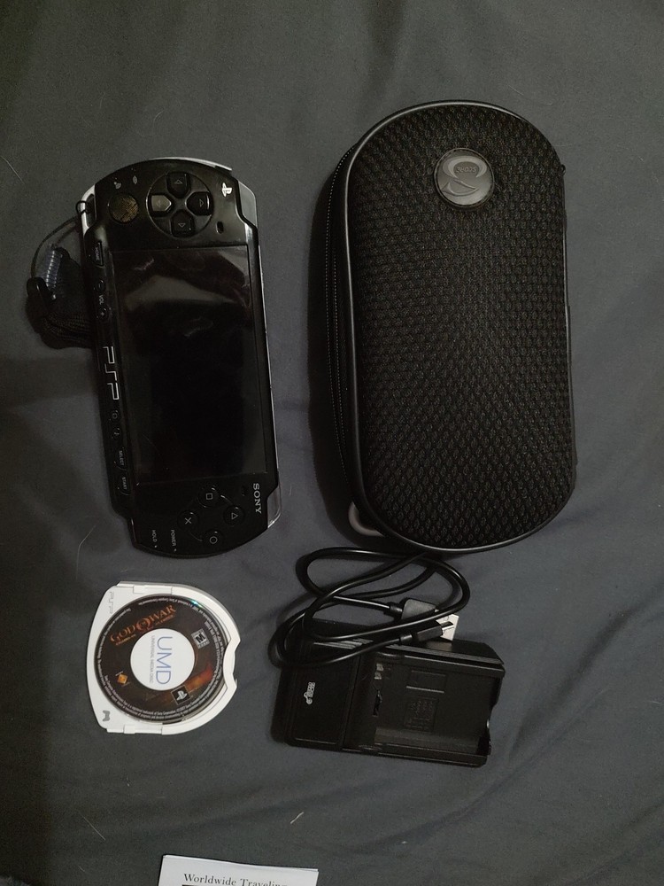 Sony PSP Black Console Bundle with Games and Accessories  
