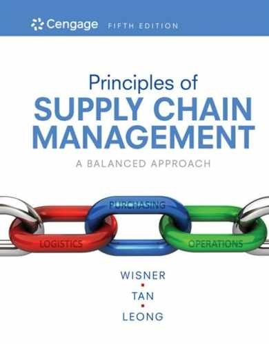 Principles of Supply Chain - Hardcover, by Wisner Joel; Tan - Acceptable