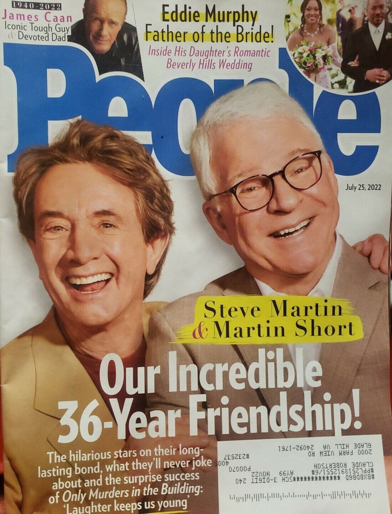 People Magazine - Martin Short & Steve Martin Cover July 25, 2022 New