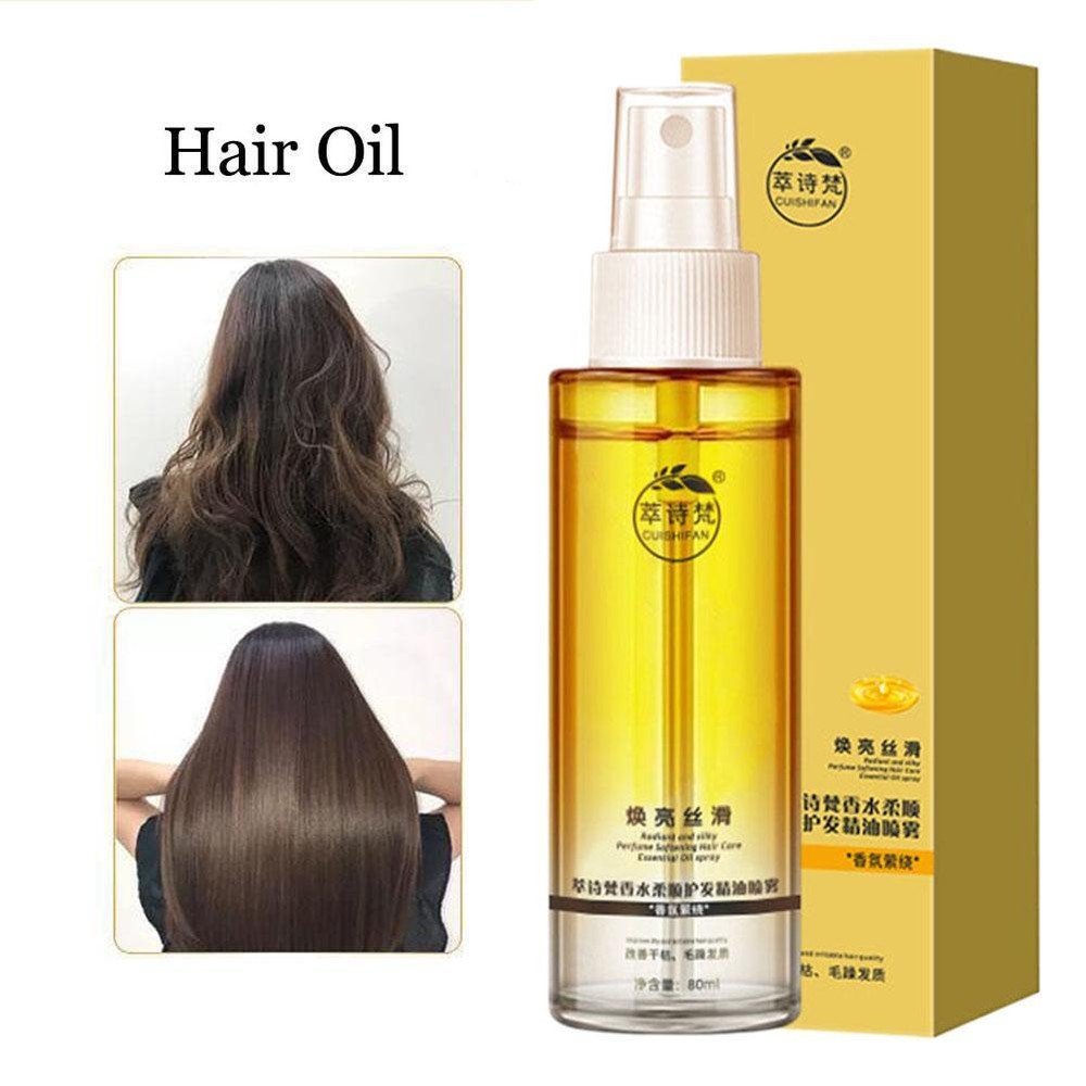Hair Care Essential Oil spray Hair Serum Repair Split Ends Dry Moisturizing Car↙