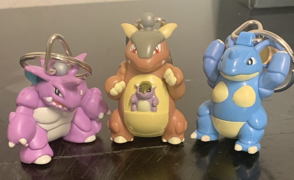 1999 Pokémon Burger King Keychain Set of 3 Promo Toys