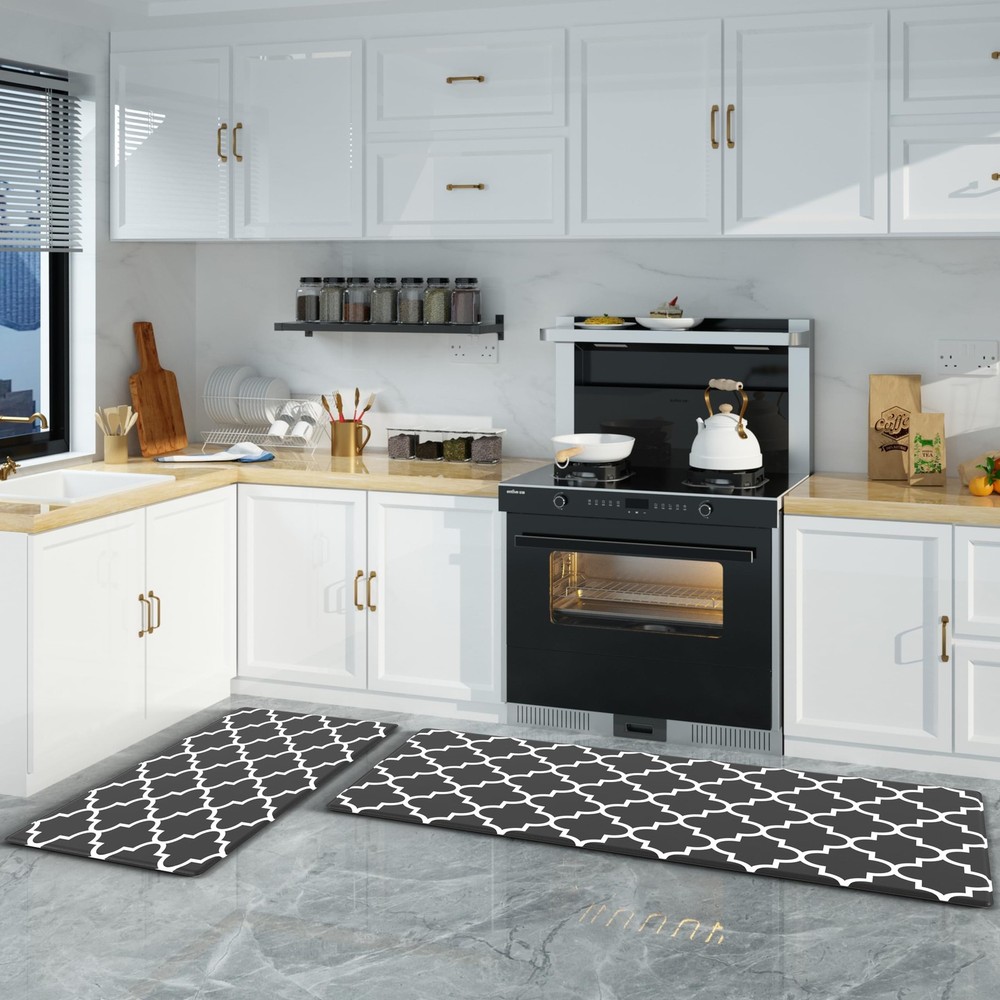 Acolchada antifatiga impermeable alfombra cocina 44x74cm + 44x119cm