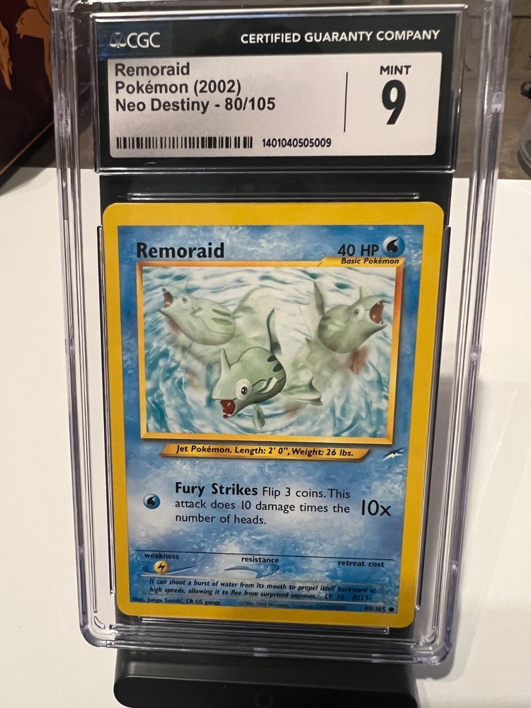 Remoraid 80/105 Neo Destiny Rare Holo Pokemon Card