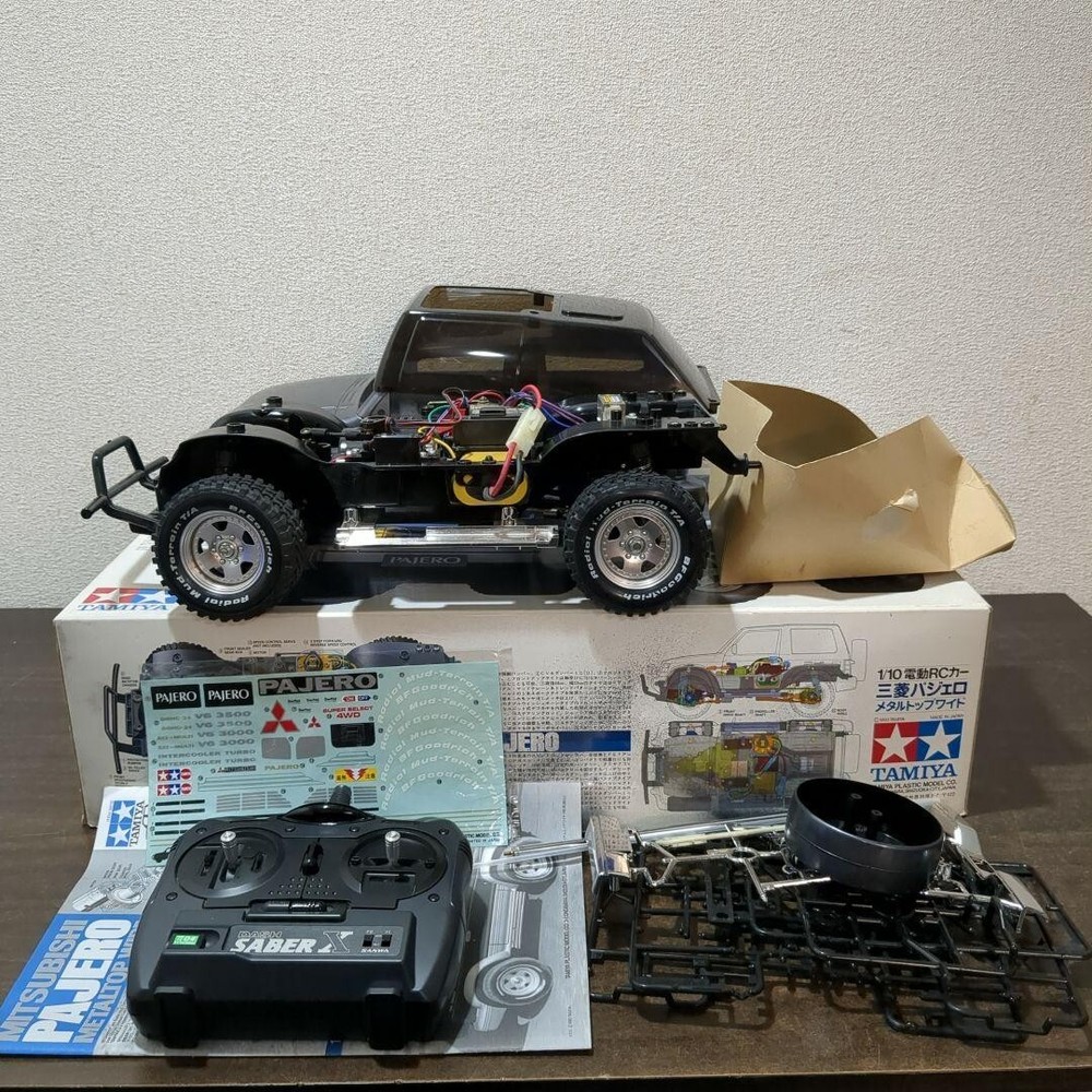 TAMIYA 1/10 Mitsubishi Pajero Metal Top Wide Electric RC Car Kit Junk