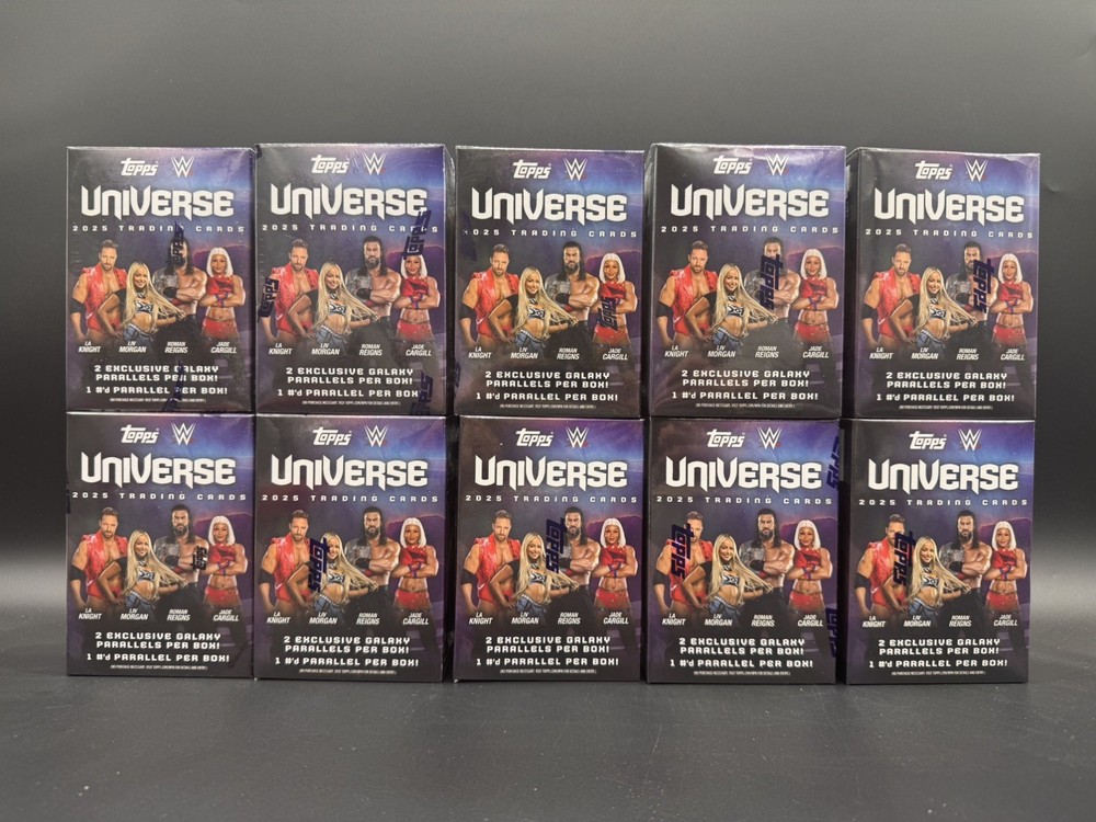 2025 TOPPS UNIVERSE WWE Wrestling VALUE BLASTER BOX Lot Of 10 - IN HAND
