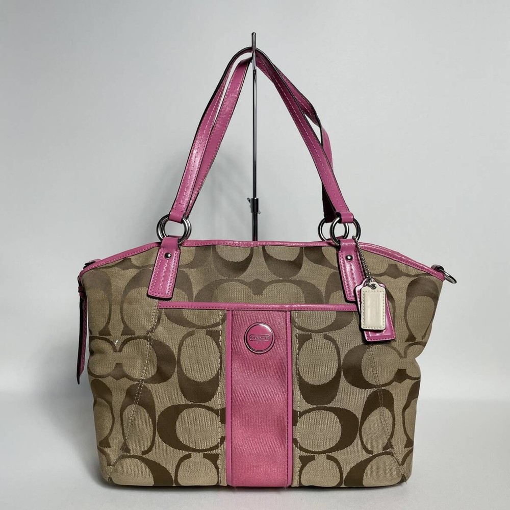 Coach Signature Pink Tote Bag 71B178