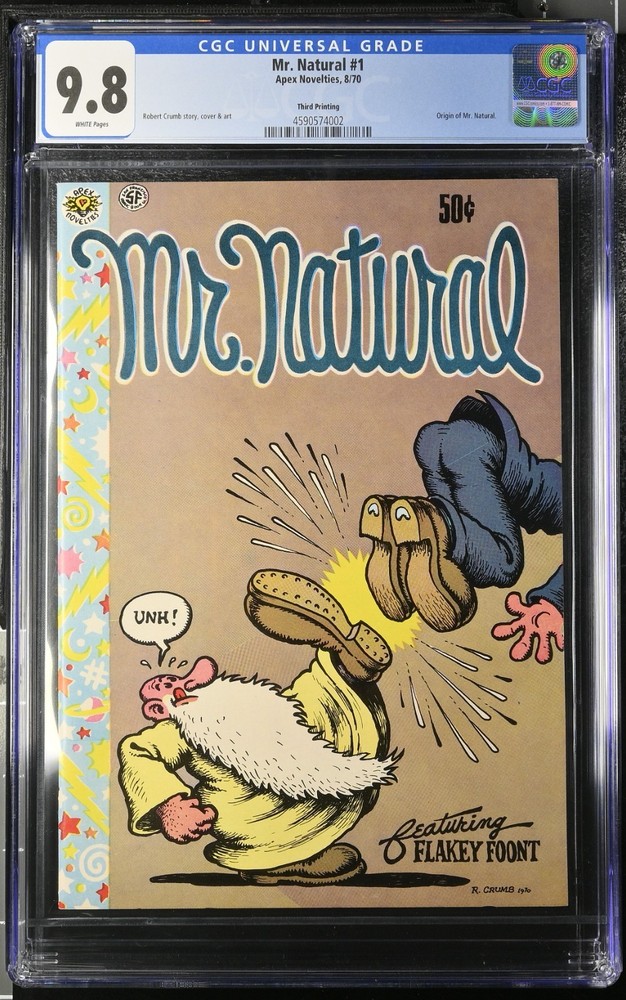 Mr. Natural #1 Origin of Mr. Natural, Apex Novelties, CGC 9.8, Robert Crumb!