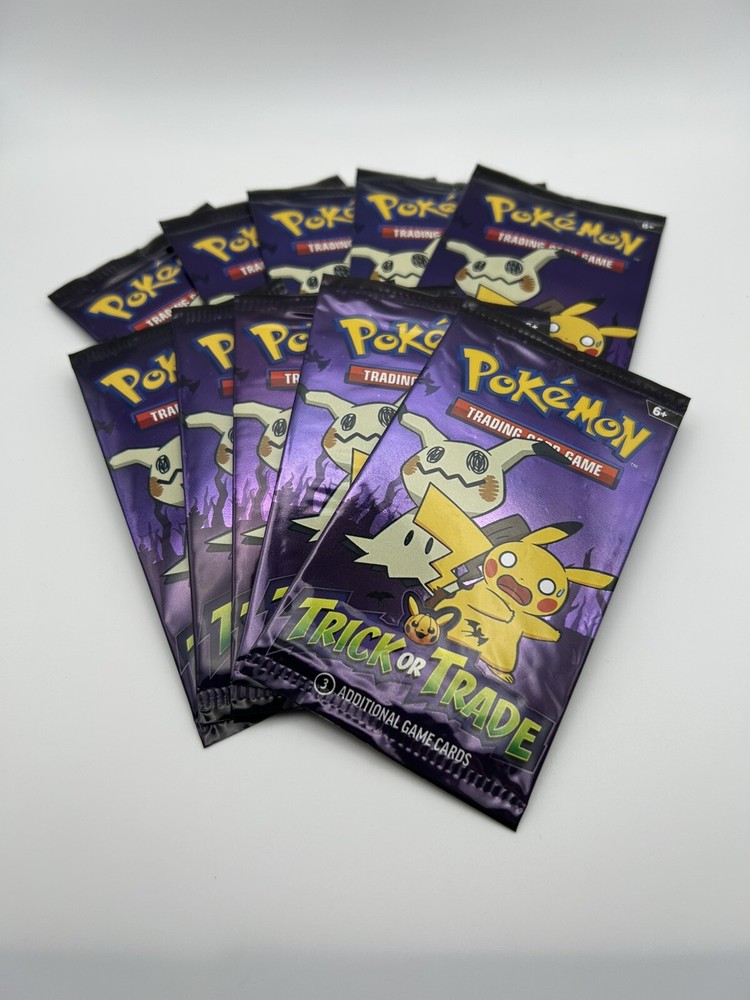 10 Pack Pokemon TCG Trick or Trade Booster Packs 2023 Halloween Card Lot Bundle