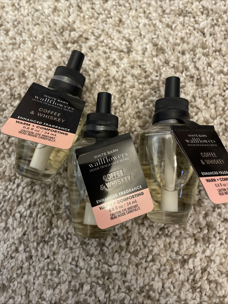 White Barn / Bath & Body Works Wallflower Refill Coffee & Whiskey - 3 Pack