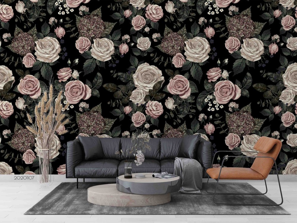3D Rose Floriculture Pattern Wall Murals Wallpaper Murals Wall Sticker