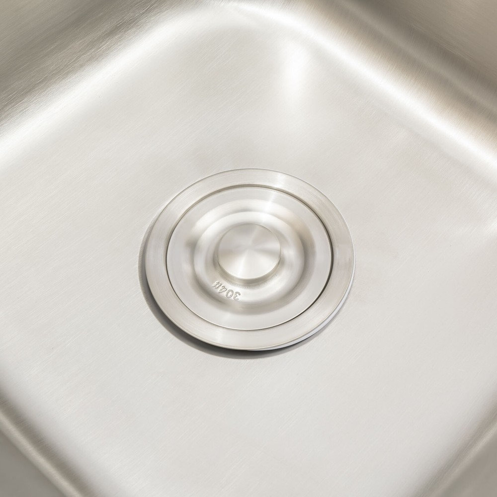 Stainless Steel Commercial Kitchen Sink Faucet with Drainboard Double Bowl Set