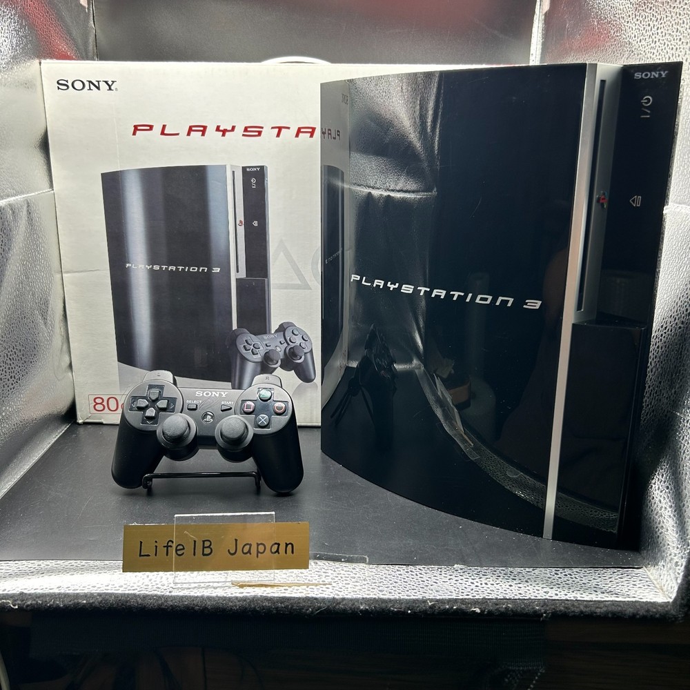 Sony PlayStation 3 80GB CECHL00 Console Black PS3 Complete in Box RARE