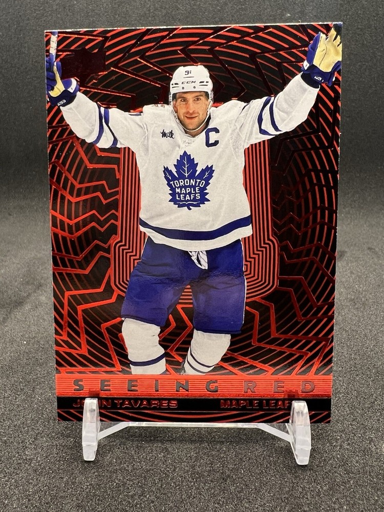 2023-24 Upper Deck Extended Series Seeing Red John Tavares SR-27 Hockey Card