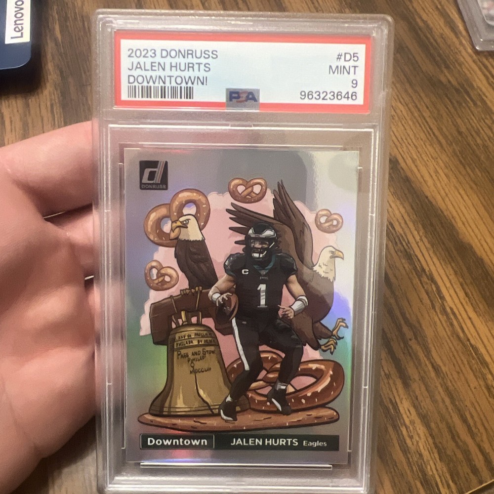 JALEN HURTS DOWNTOWN PSA 9 2023 PHILADELPHIA EAGLES PANINI DONRUSS #D-5