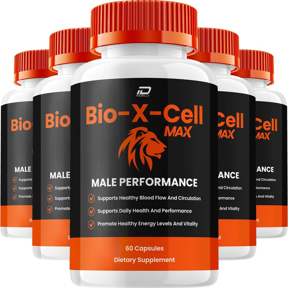 (5 Pack) Bio X Cell for Men Capsules – BioXCell Vitamin Complex Pills, Energy
