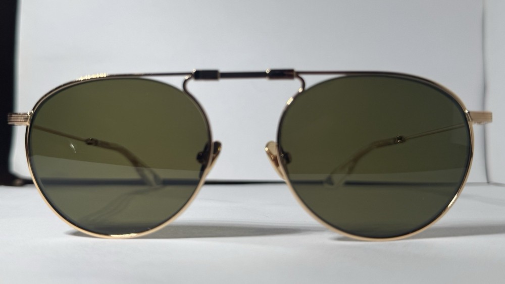 KREWE Rampart Fold  18K + Crystal Polarized Sunglasses