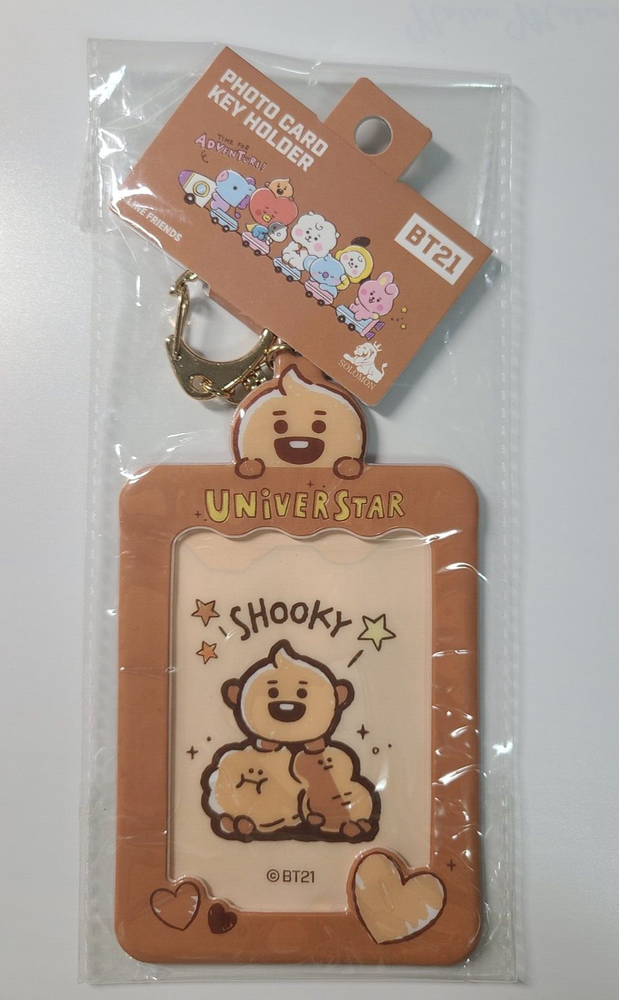 BTS BT21 Shooky Limited Edition Photocard Holder Keychain